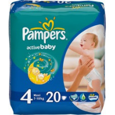 Подгузник Pampers Active Baby Maxi 4 (7-14кг.) 20шт